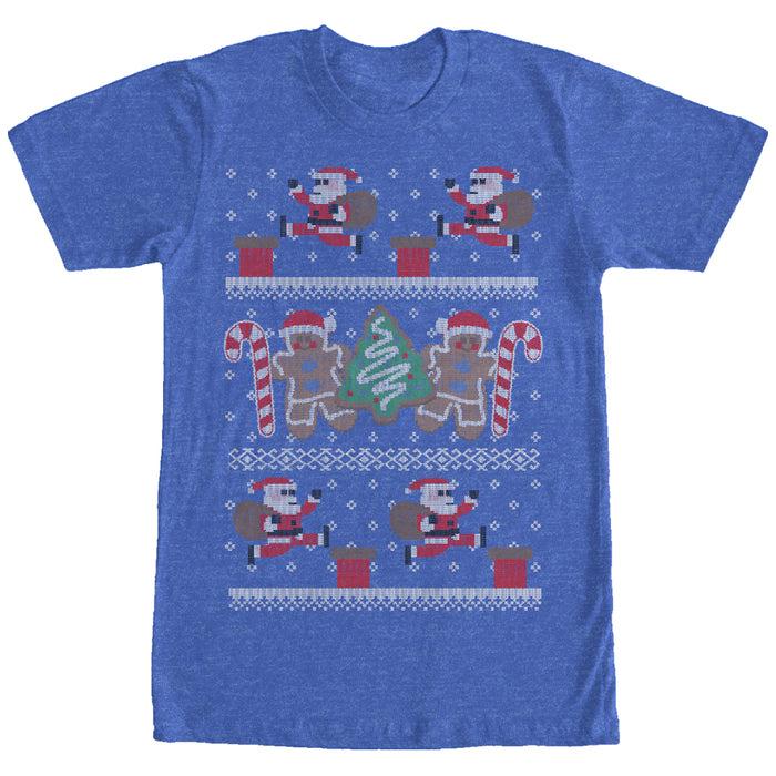 fifth sun Men's Lost Gods Ugly Christmas Santa's Adventure T-Shirt