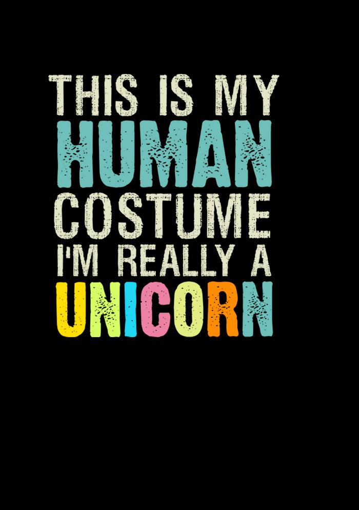 Fifth Sun Men's Lost Gods Unicorn In Human Costume Pull Over Hoodie