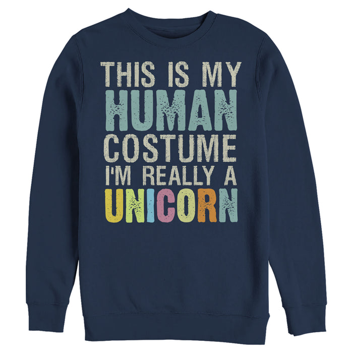 Fifth Sun Men's Lost Gods Unicorn In Human Costume Sweatshirt