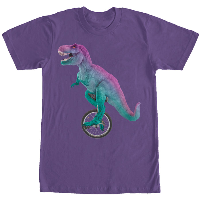 fifth sun Men's Lost Gods Unicycle Dinosaur T-Shirt