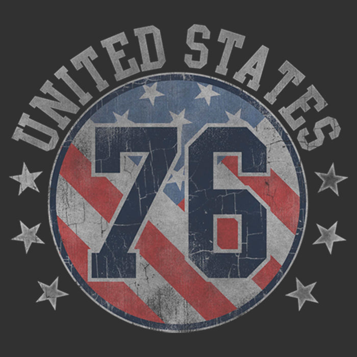 Fifth Sun Men's Lost Gods United States 76 Distressed T-Shirt