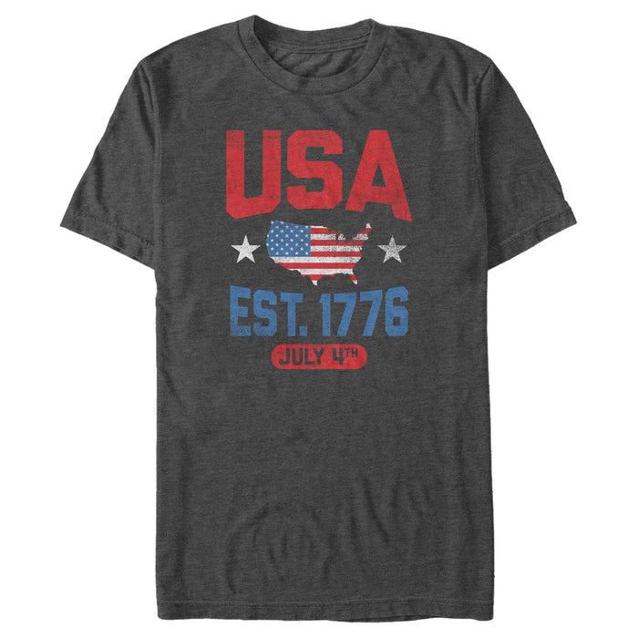fifth sun Men's Lost Gods USA EST. 1776 Distressed T-Shirt