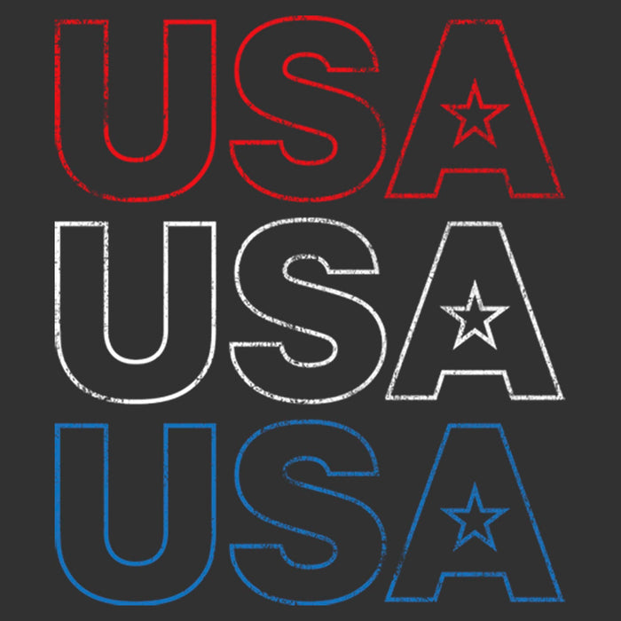 Fifth Sun Men's Lost Gods USA Red White And Blue Distressed T-Shirt