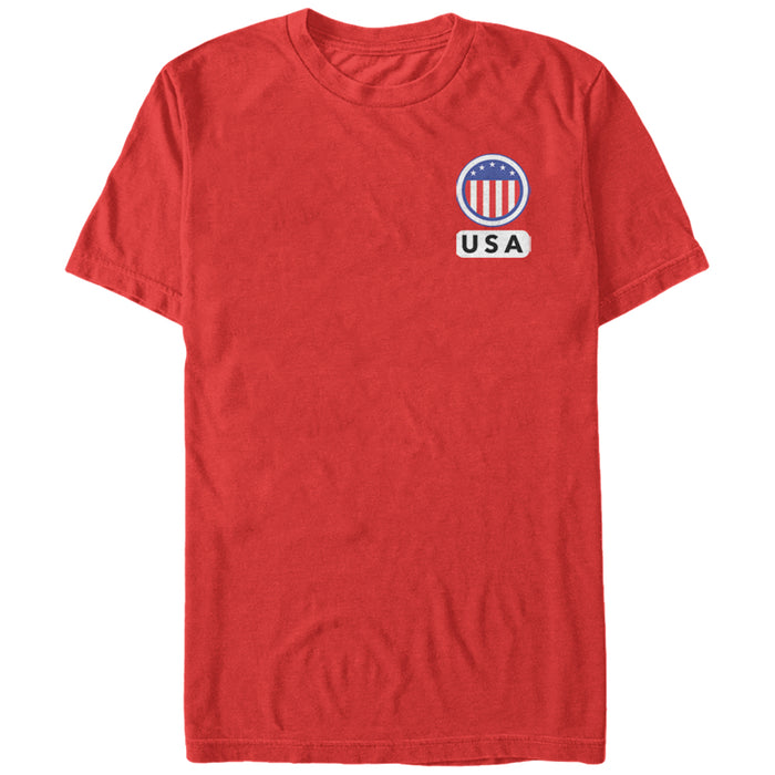 fifth sun Men's Lost Gods USA Stars and Stripes Circle T-Shirt