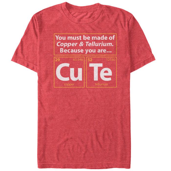 fifth sun Men's Lost Gods Valentine's Day Periodic Table T-Shirt