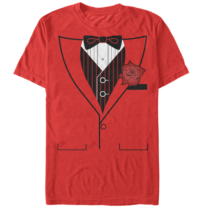 fifth sun Men's Lost Gods Valentine's Day Tuxedo Flower Costume Tee T-Shirt