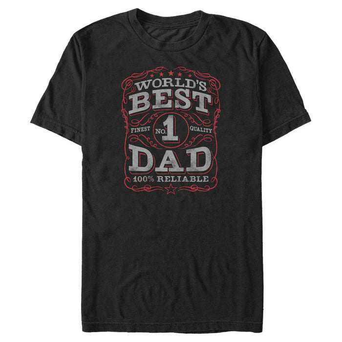 fifth sun Men's Lost Gods World's Best Dad Distressed Logo T-Shirt