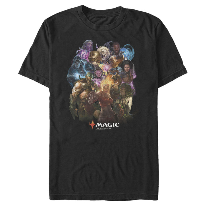 fifth sun Men's Magic: The Gathering Character Collage T-Shirt