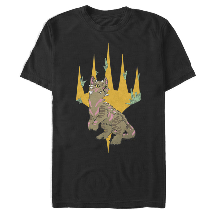 fifth sun Men's Magic: The Gathering Ikoira Dinosaur Cat T-Shirt