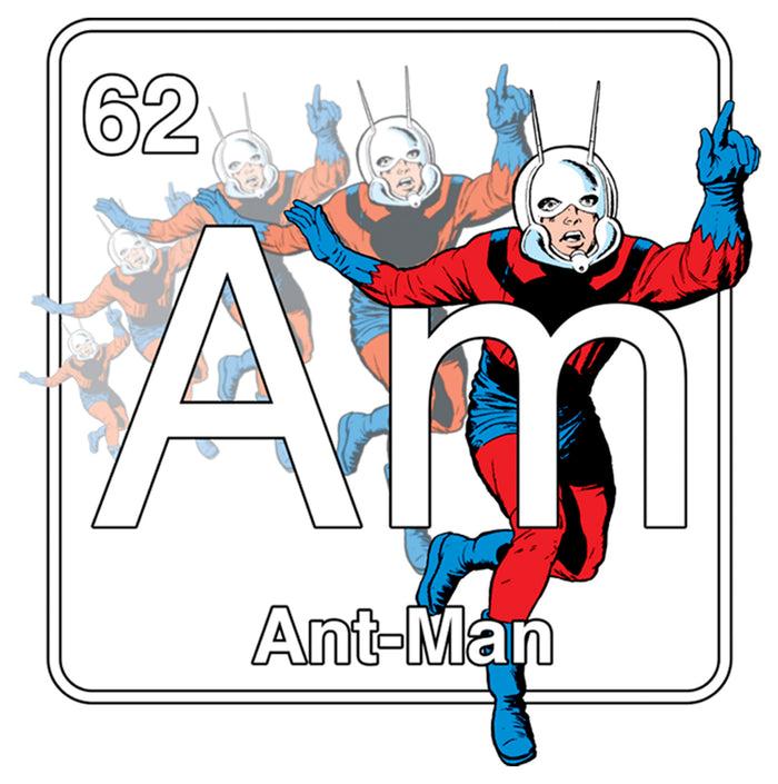 Fifth Sun Men's Marvel Antman Periodic Table Baseball Tee
