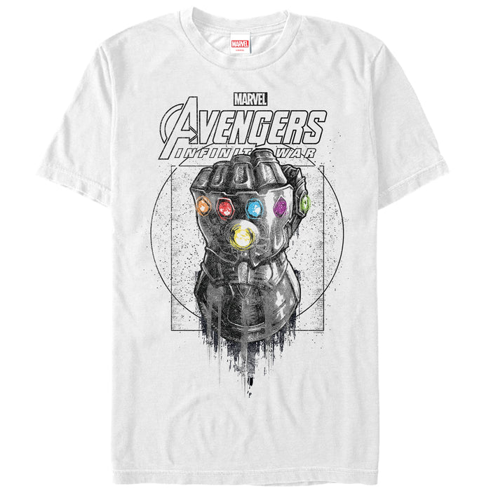 fifth sun Men's Marvel Avengers: Avengers: Infinity War Gauntlet Drip T-Shirt