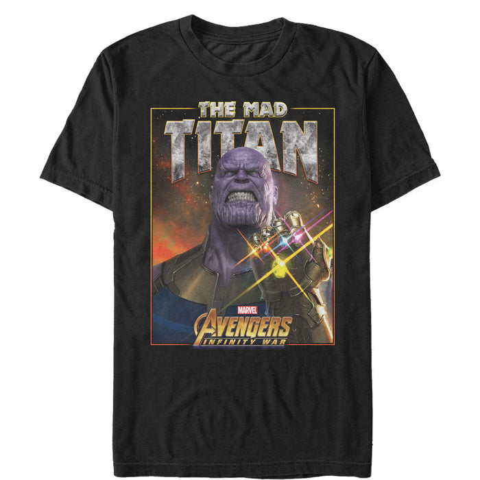 fifth sun Men's Marvel Avengers: Avengers: Infinity War Mad Titan Thanos T-Shirt