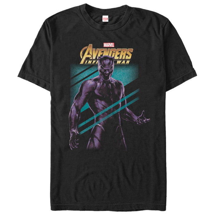 fifth sun Men's Marvel Avengers: Avengers: Infinity War Panther Streak T-Shirt