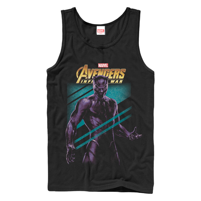 fifth sun Men's Marvel Avengers: Avengers: Infinity War Panther Streak Tank Top