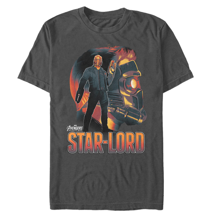fifth sun Men's Marvel Avengers: Avengers: Infinity War Star-Lord Portrait T-Shirt
