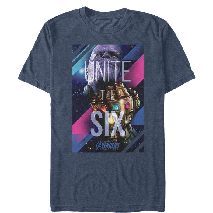 fifth sun Men's Marvel Avengers: Avengers: Infinity War Unite the Six T-Shirt