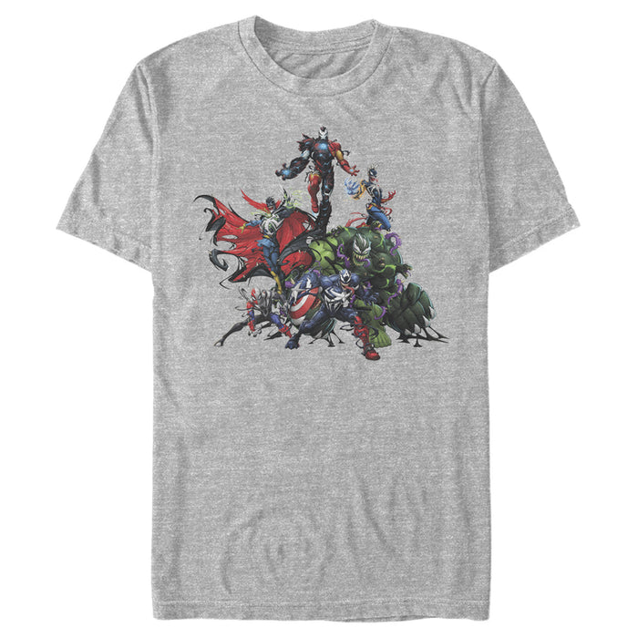 fifth sun Men's Marvel Avengers Character Melee T-Shirt