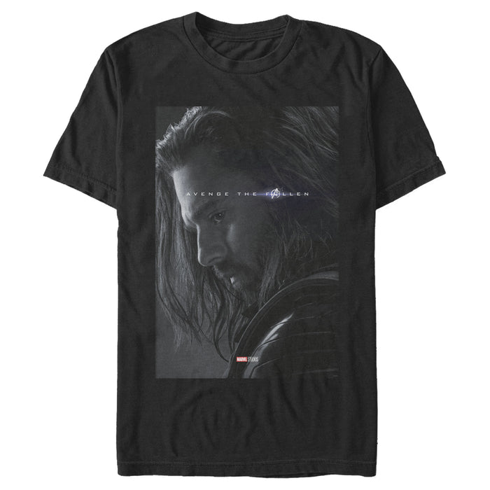 fifth sun Men's Marvel Avengers: Endgame Bucky Barnes Poster T-Shirt