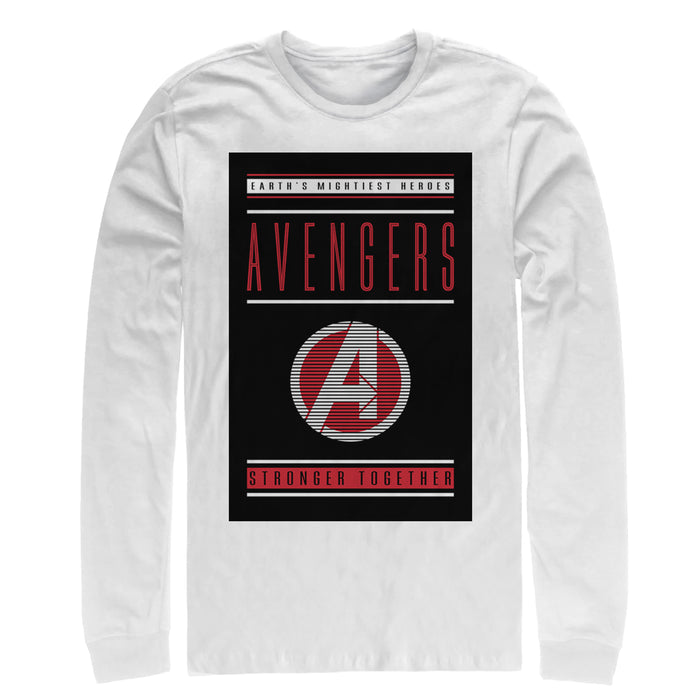 fifth sun Men's Marvel Avengers: Endgame Earth's Mightiest Heroes Long Sleeve Shirt
