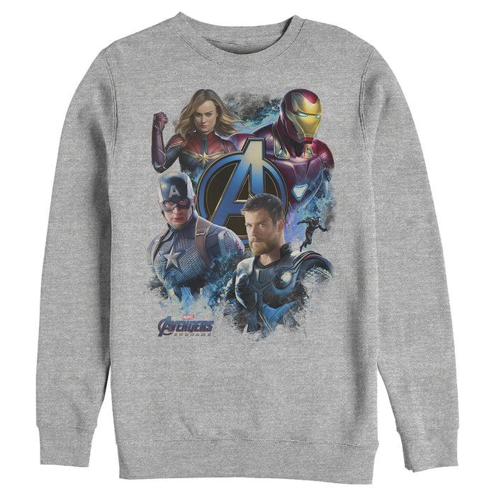 fifth sun Men's Marvel Avengers: Endgame Four Heroes Sweatshirt