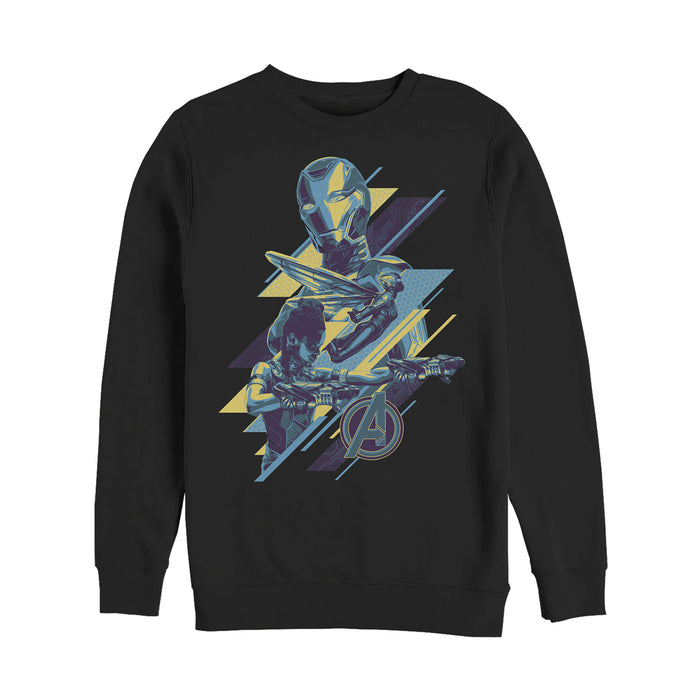 fifth sun Men's Marvel Avengers: Endgame Geometric Trio Sweatshirt
