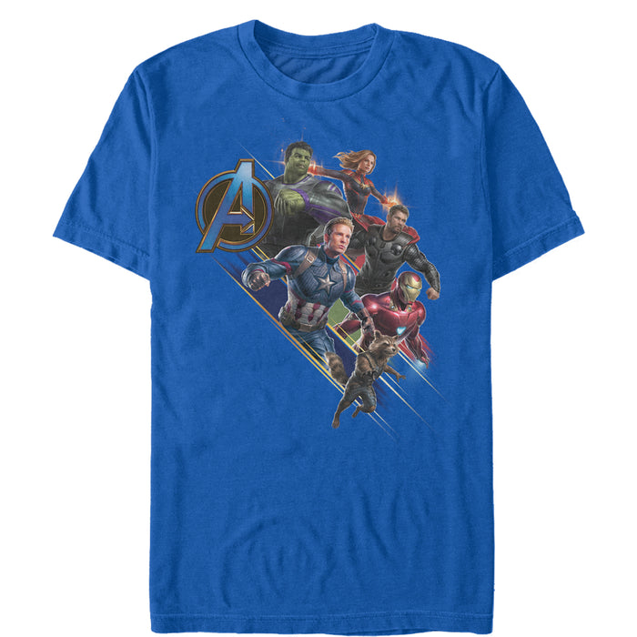 fifth sun Men's Marvel Avengers: Endgame Hero Streak T-Shirt