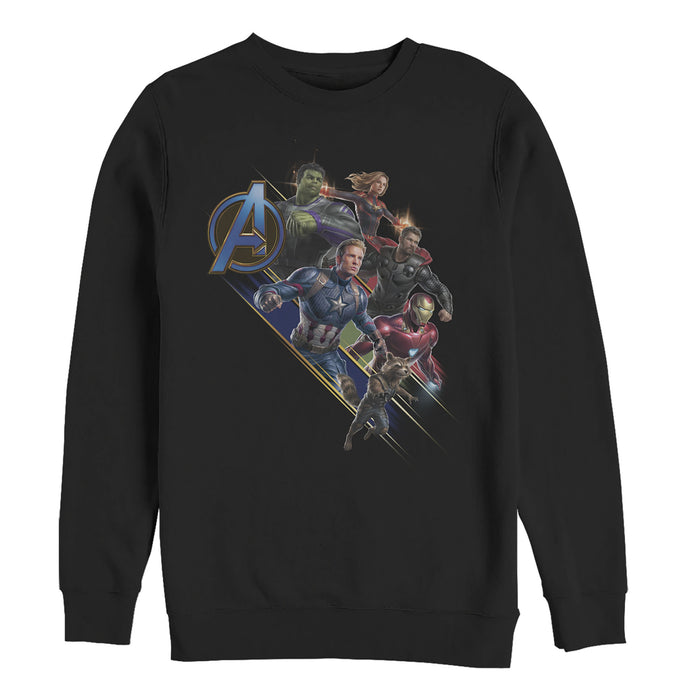 fifth sun Men's Marvel Avengers: Endgame Hero Streaks Sweatshirt