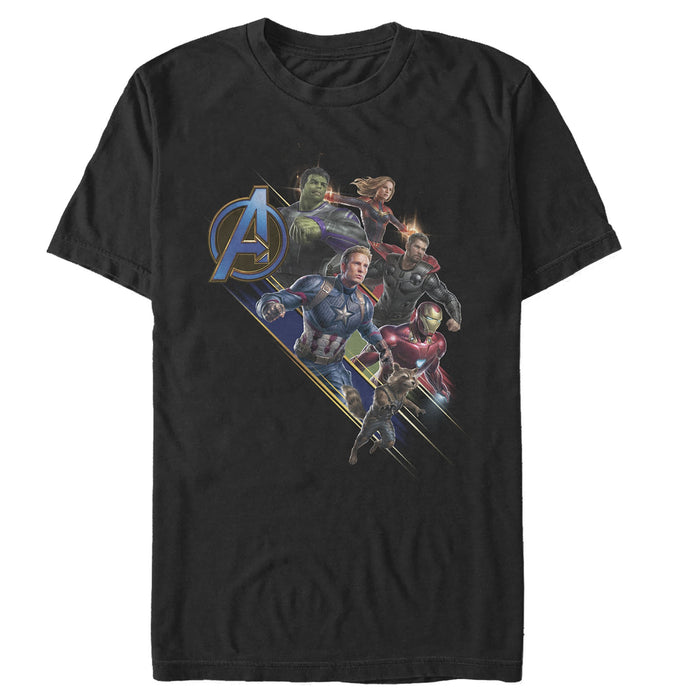 fifth sun Men's Marvel Avengers: Endgame Hero Streaks T-Shirt