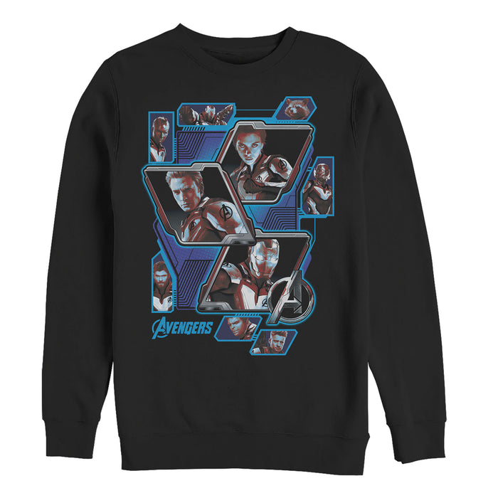 fifth sun Men's Marvel Avengers: Endgame Hero Tech Panels Sweatshirt