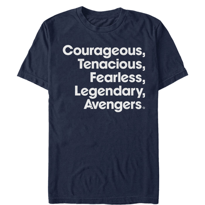 fifth sun Men's Marvel Avengers: Endgame Heroic Qualities T-Shirt