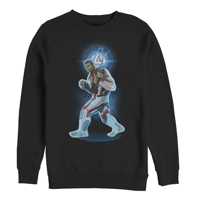 fifth sun Men's Marvel Avengers: Endgame Hulk Quantum Ready Sweatshirt