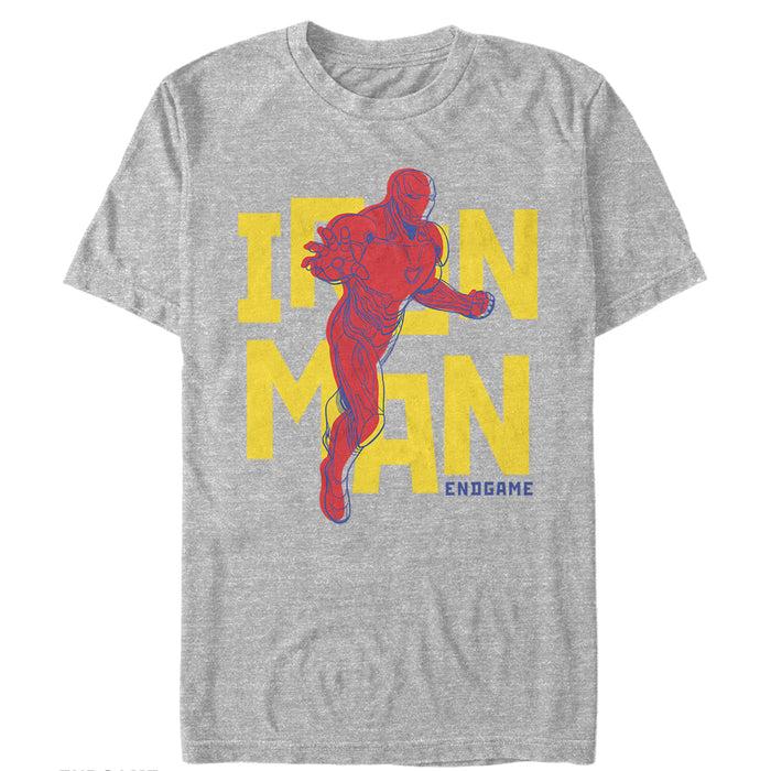 fifth sun Men's Marvel Avengers: Endgame Iron Man Pop Art T-Shirt