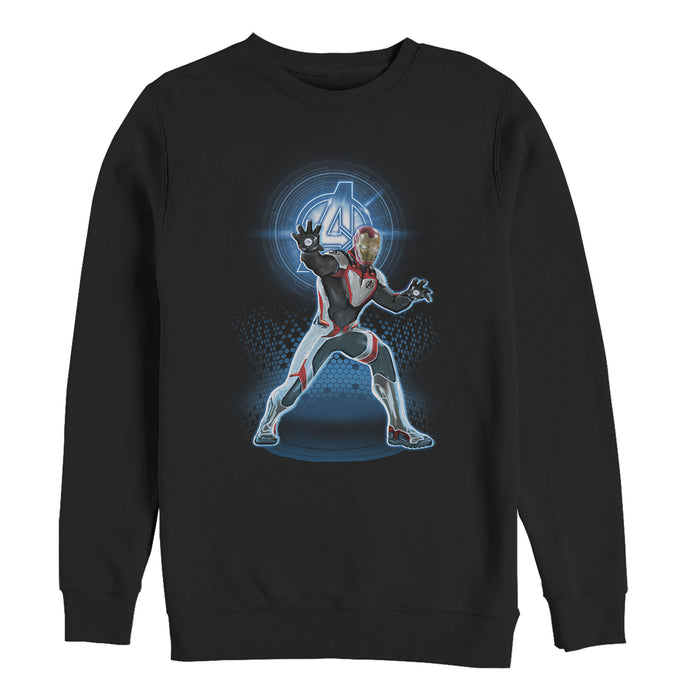 fifth sun Men's Marvel Avengers: Endgame Iron Man Quantum Ready Sweatshirt