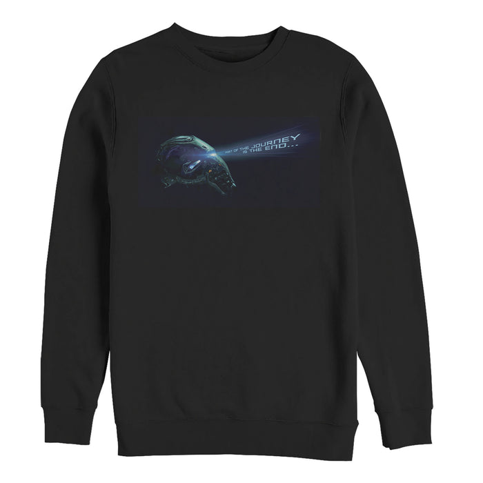 fifth sun Men's Marvel Avengers: Endgame Iron Man's Final Message Sweatshirt