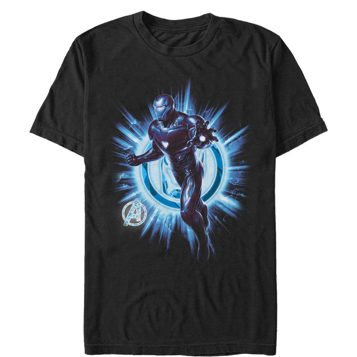 fifth sun Men's Marvel Avengers: Endgame Iron Man Star Logo T-Shirt