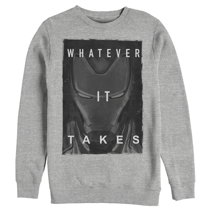 fifth sun Men's Marvel Avengers: Endgame Iron Man Whatever It Takes Sweatshirt