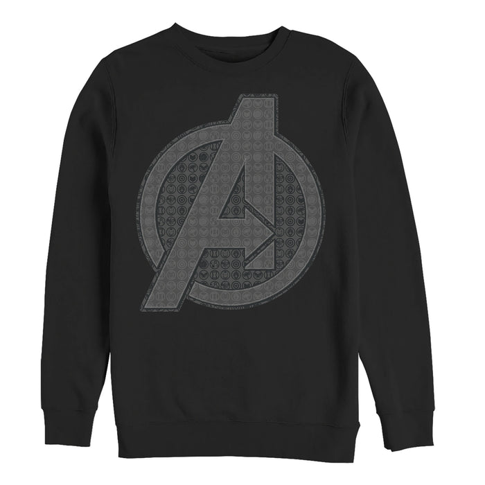 fifth sun Men's Marvel Avengers: Endgame Logo Icon Tiles Sweatshirt