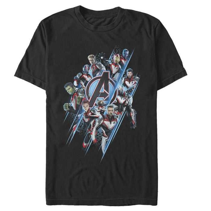 fifth sun Men's Marvel Avengers: Endgame Quantum Ready Streak T-Shirt