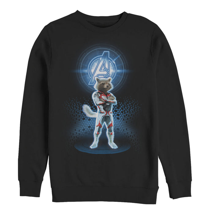 fifth sun Men's Marvel Avengers: Endgame Rocket Quantum Ready Sweatshirt