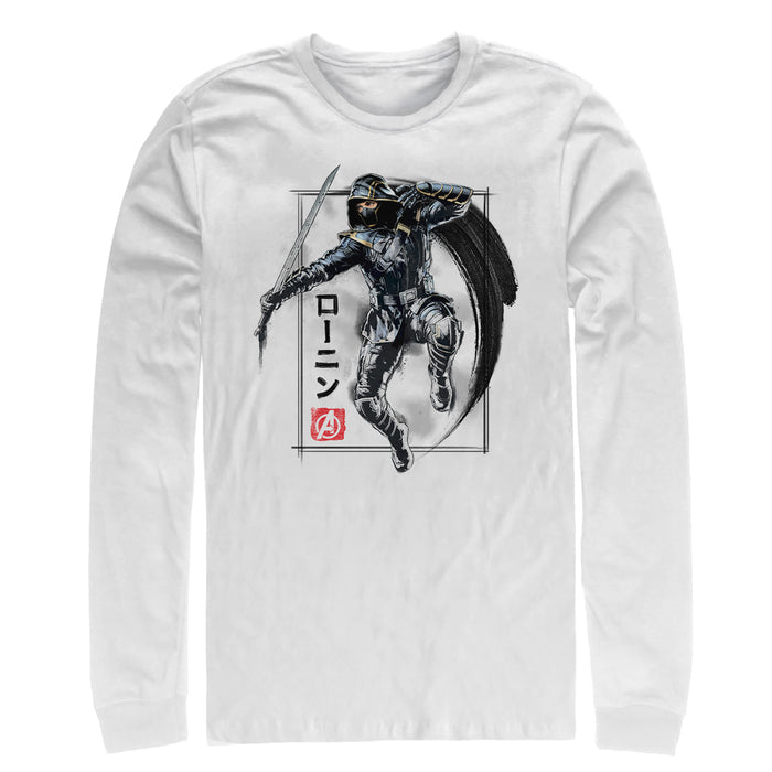 fifth sun Men's Marvel Avengers: Endgame Ronin Streak Long Sleeve Shirt