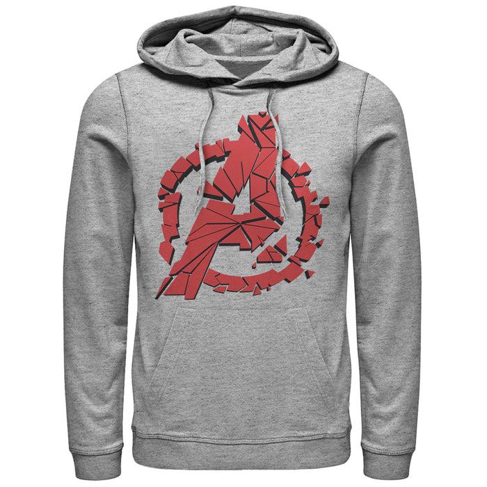 fifth sun Men's Marvel Avengers: Endgame Shatter Logo Pull Over Hoodie