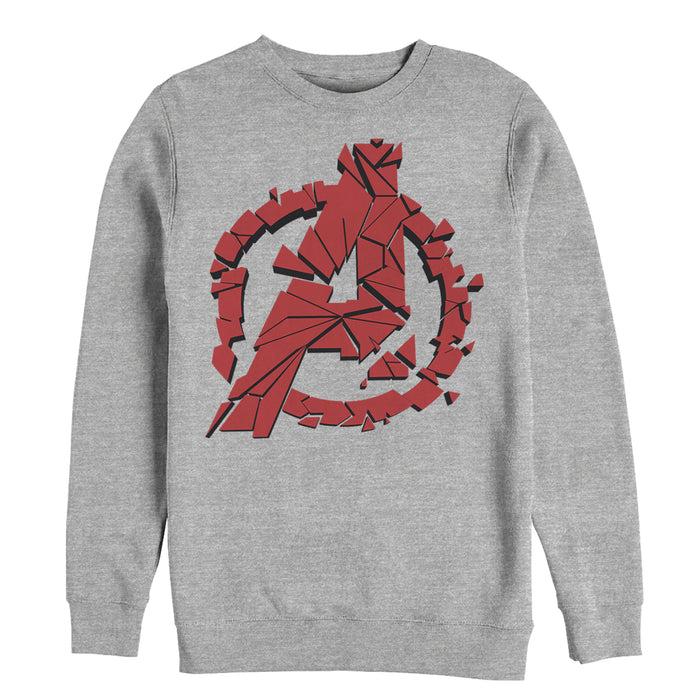 fifth sun Men's Marvel Avengers: Endgame Shatter Logo Sweatshirt