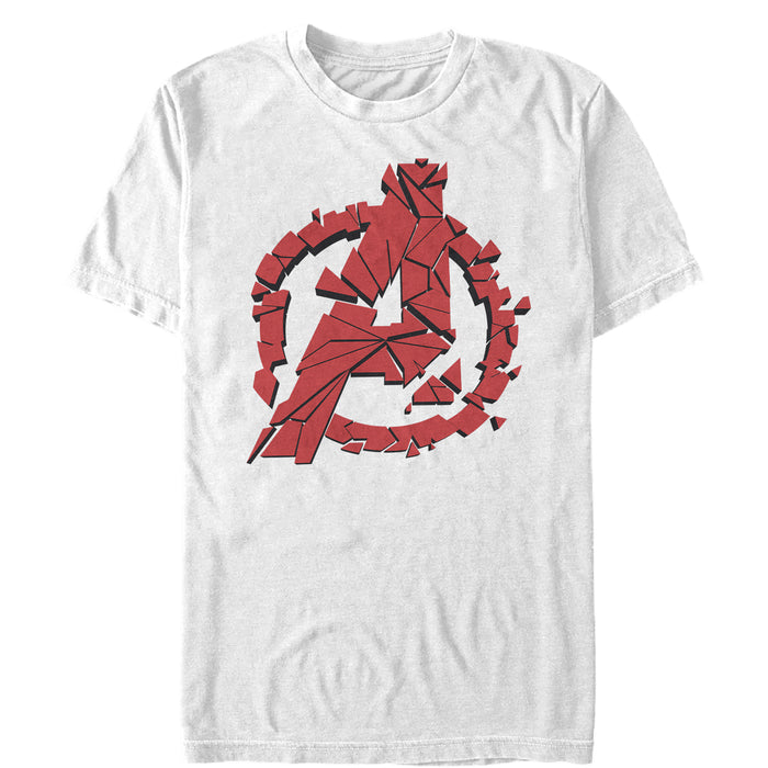 fifth sun Men's Marvel Avengers: Endgame Shatter Logo T-Shirt