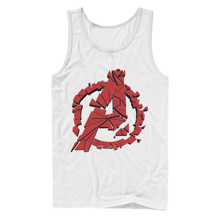 fifth sun Men's Marvel Avengers: Endgame Shatter Logo Tank Top