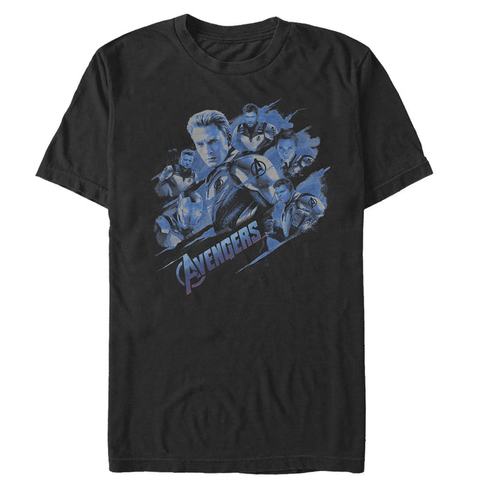 fifth sun Men's Marvel Avengers: Endgame Smokey Captain America T-Shirt