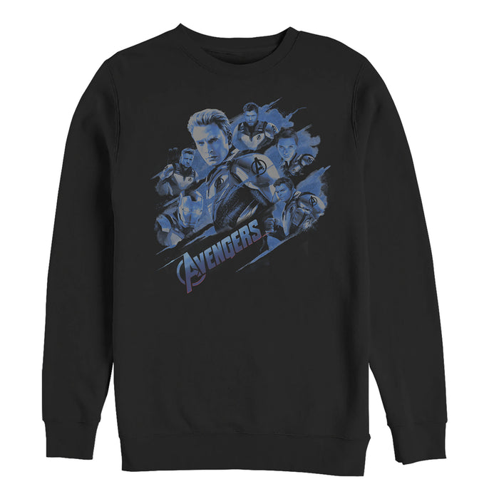fifth sun Men's Marvel Avengers: Endgame Smokey Captain America Sweatshirt
