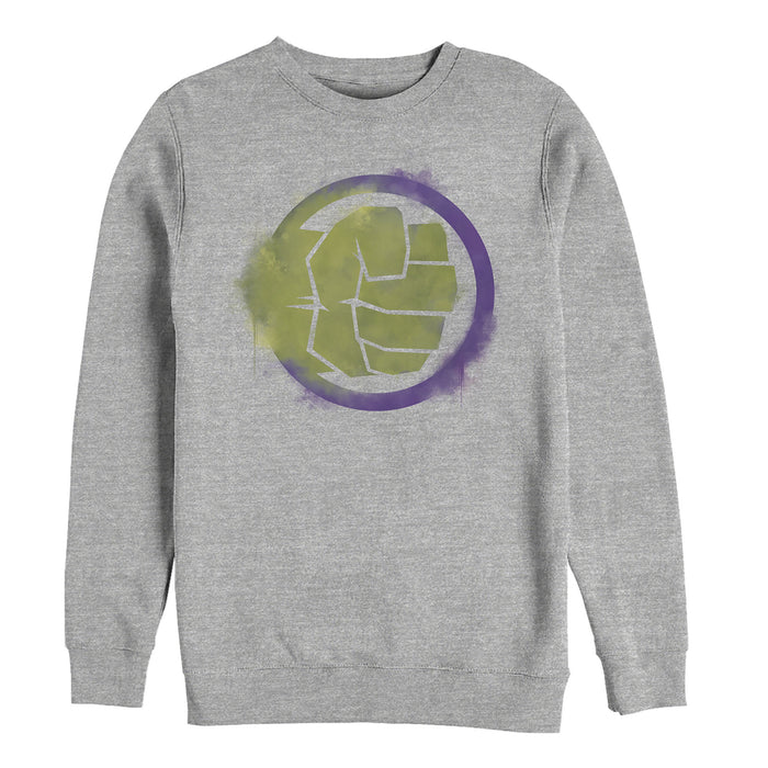 fifth sun Men's Marvel Avengers: Endgame Smudged Hulk Sweatshirt