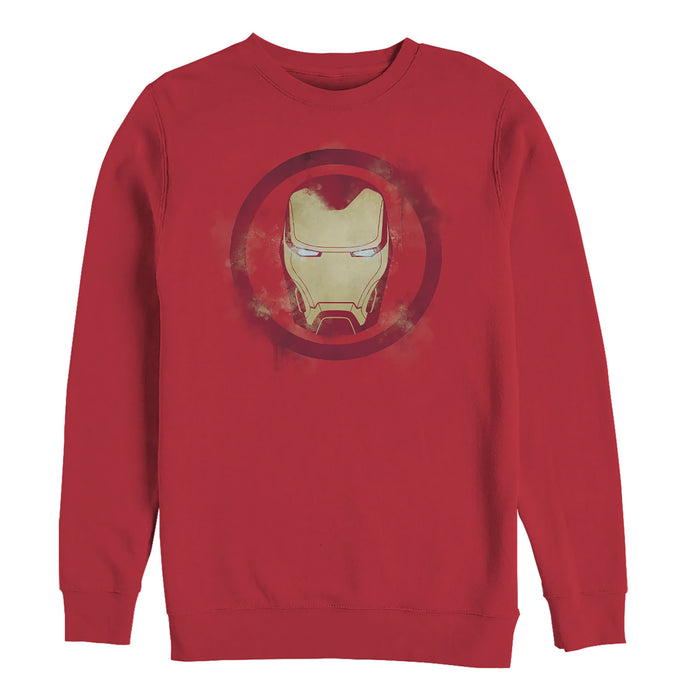 fifth sun Men's Marvel Avengers: Endgame Smudged Iron Man Sweatshirt