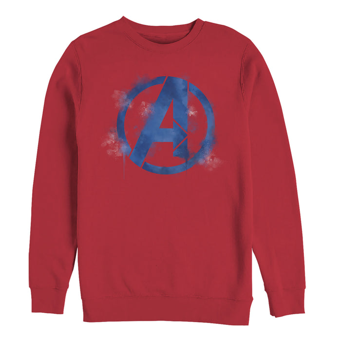 fifth sun Men's Marvel Avengers: Endgame Smudged Logo Sweatshirt