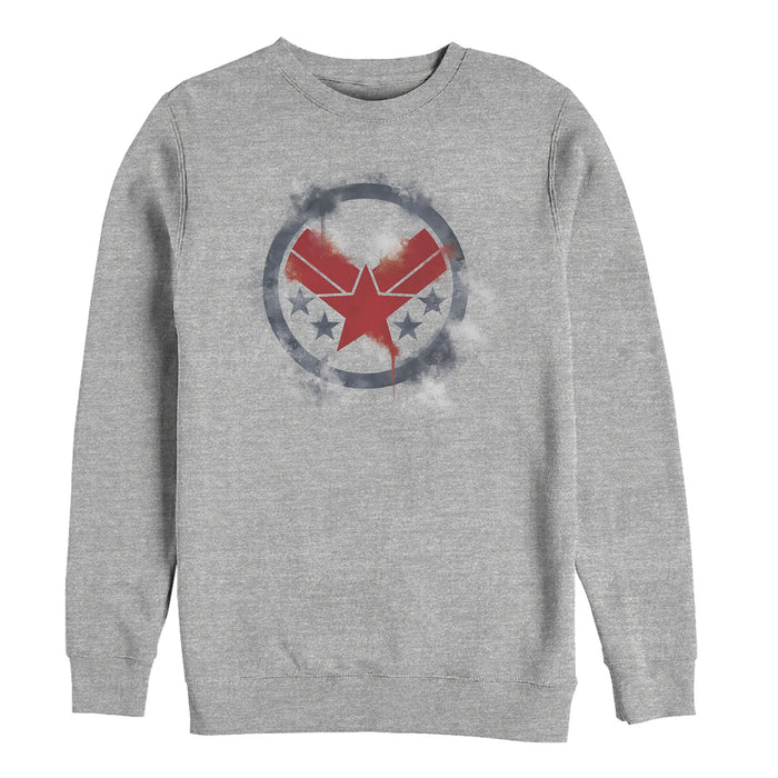 fifth sun Men's Marvel Avengers: Endgame Smudged War Machine Sweatshirt
